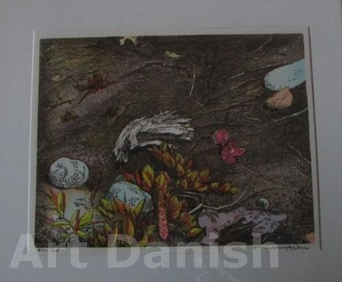 Hans Nygren Neptun i Ängar u ram Plakat